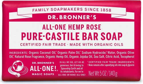 Pure Rose and Hemp Castile Soap (140g)