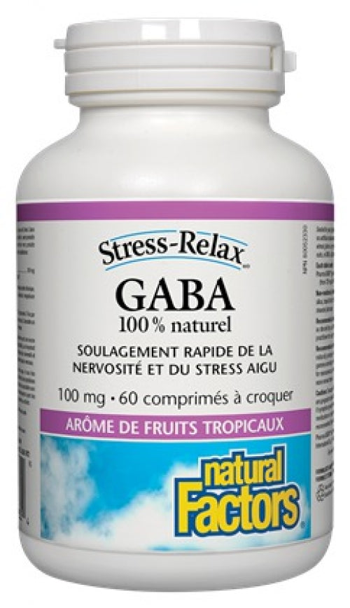 100% Natural GABA 100mg (60 Chewable Tablets)