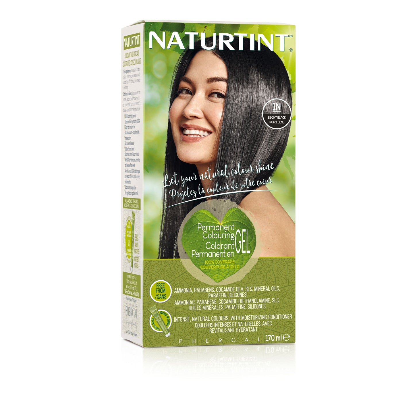 1N Ebony Black Hair Dye (170ml)