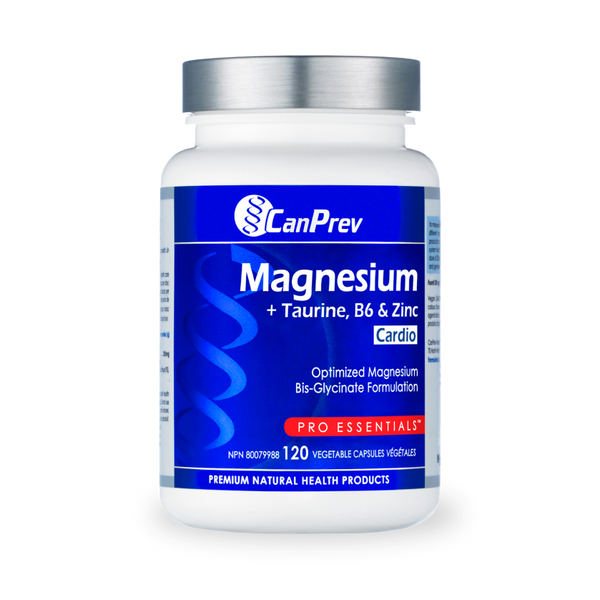 Magnesium Cardio + Taurine, B6 & Zinc (120 Vcaps)