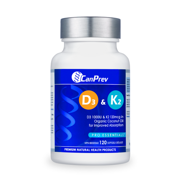 D3 & K2 - Organic Coconut Oil (120 Softgels)