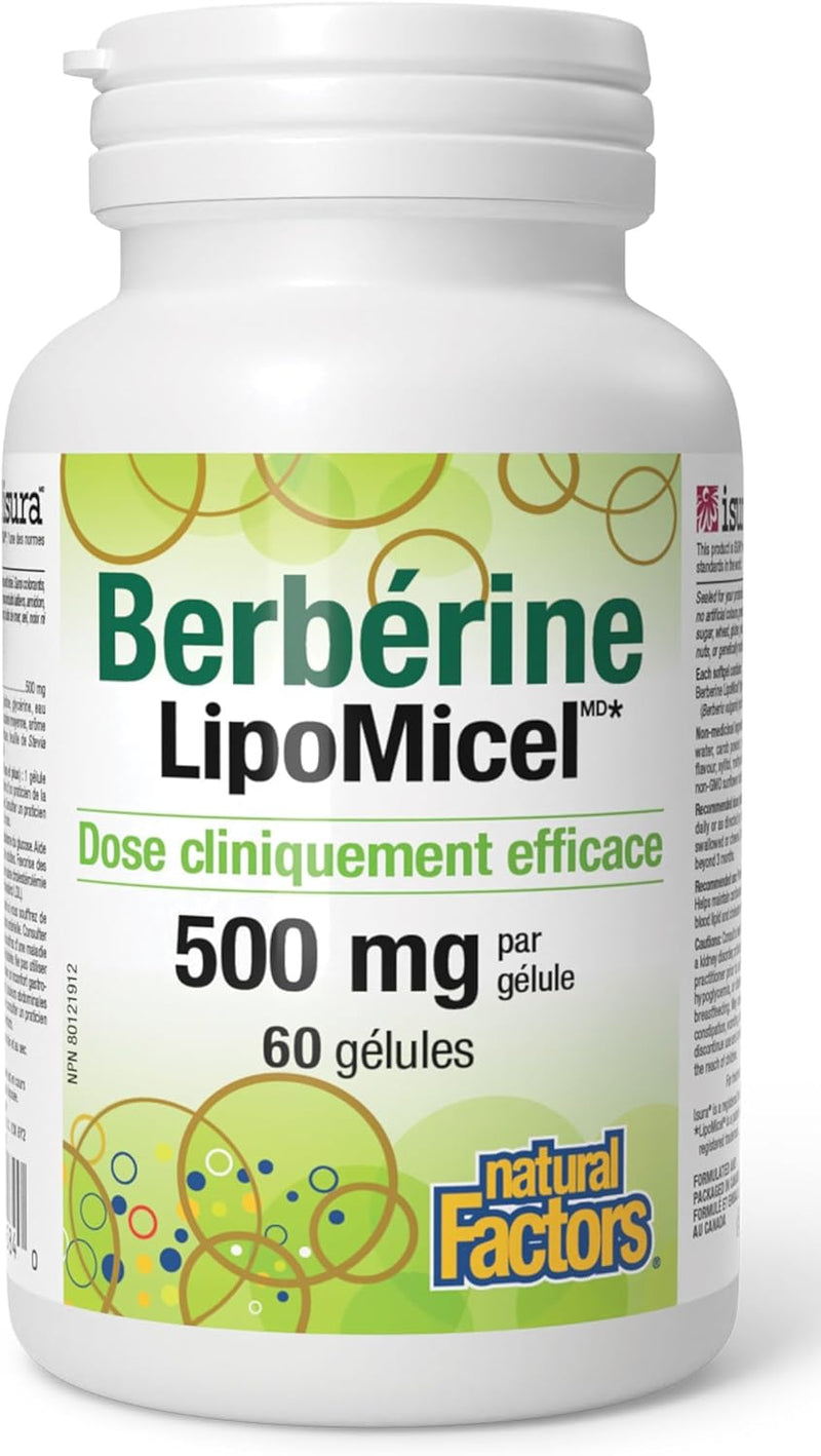 Berberine Lipomicel 500mg (60 Gel)