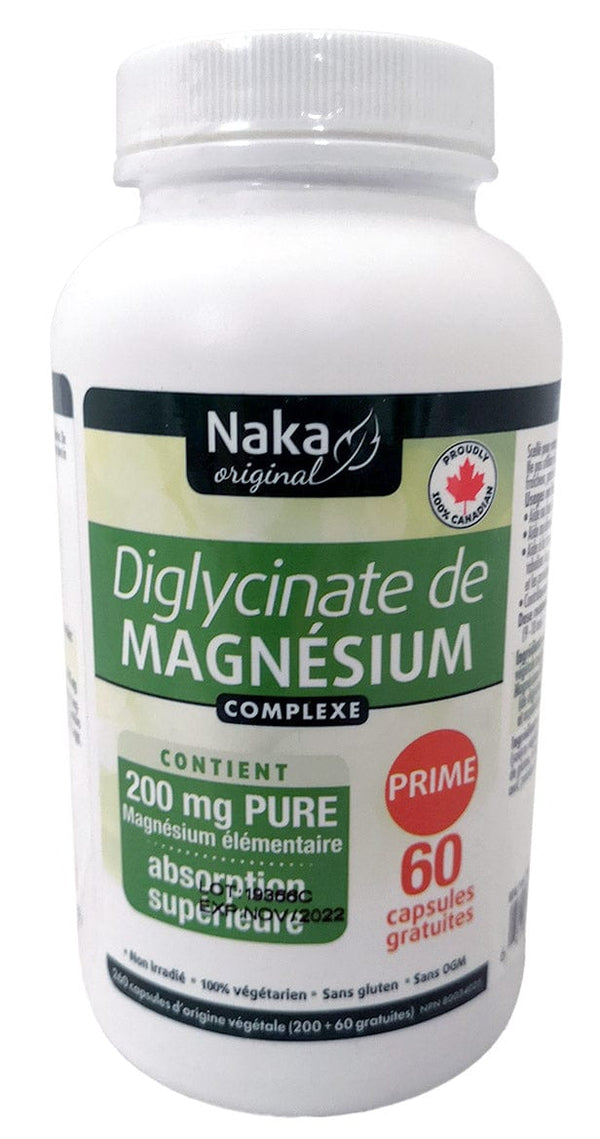 Diglycinate De Magnésium 200mg Bonus (200+60 Vcaps)
