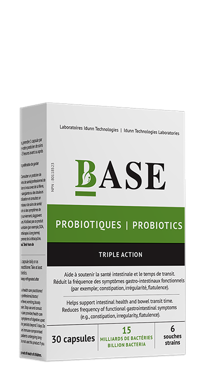 Probiotiques Base Triple Action (30 Caps)