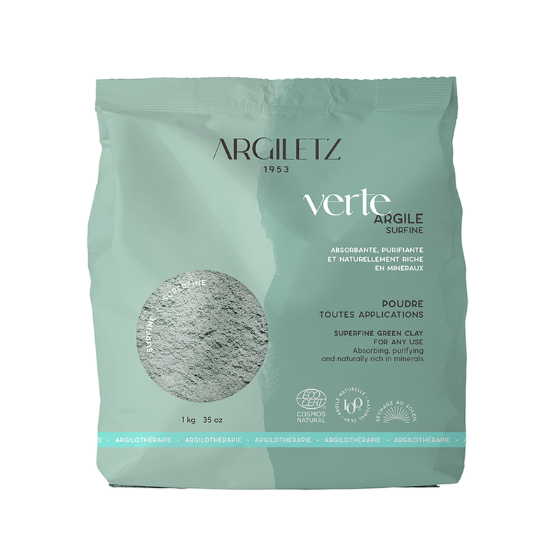 Argile Verte Surfine - Toutes Applications (1 Kg)