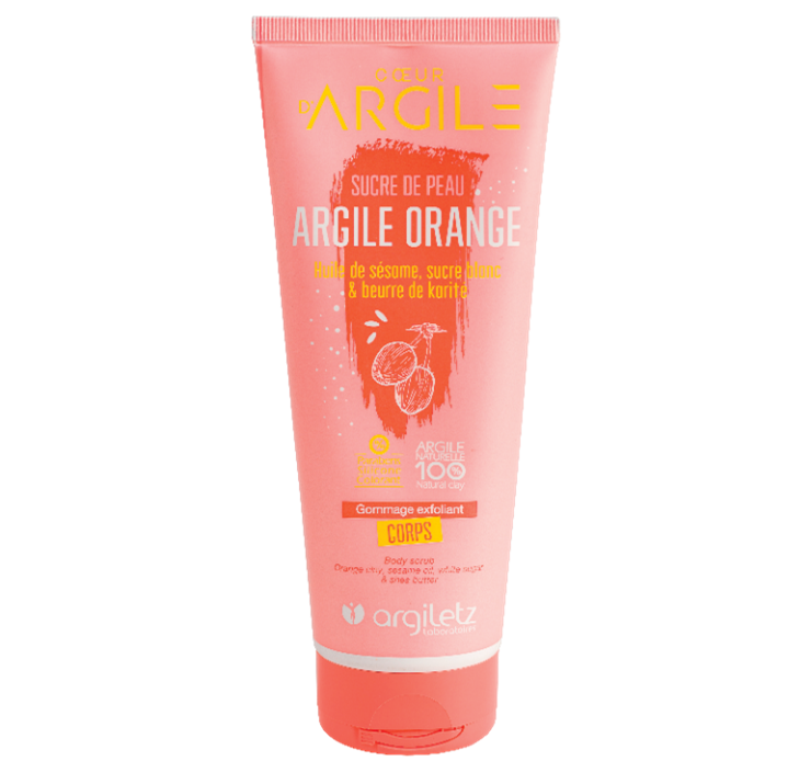 Gommage Exfoliant Corps- Sucre De Peau Argile Orange (200ml)