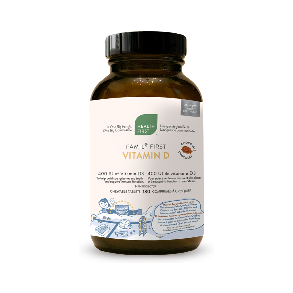 Family First Vitamin D 400 IU (180 Chewable Tablets)