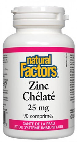 Zinc Chélaté 25mg (90 Comprimés)