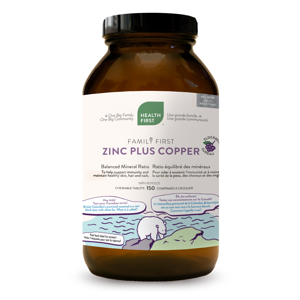 Family First Zinc Plus Copper (150 Chewable Tablets)